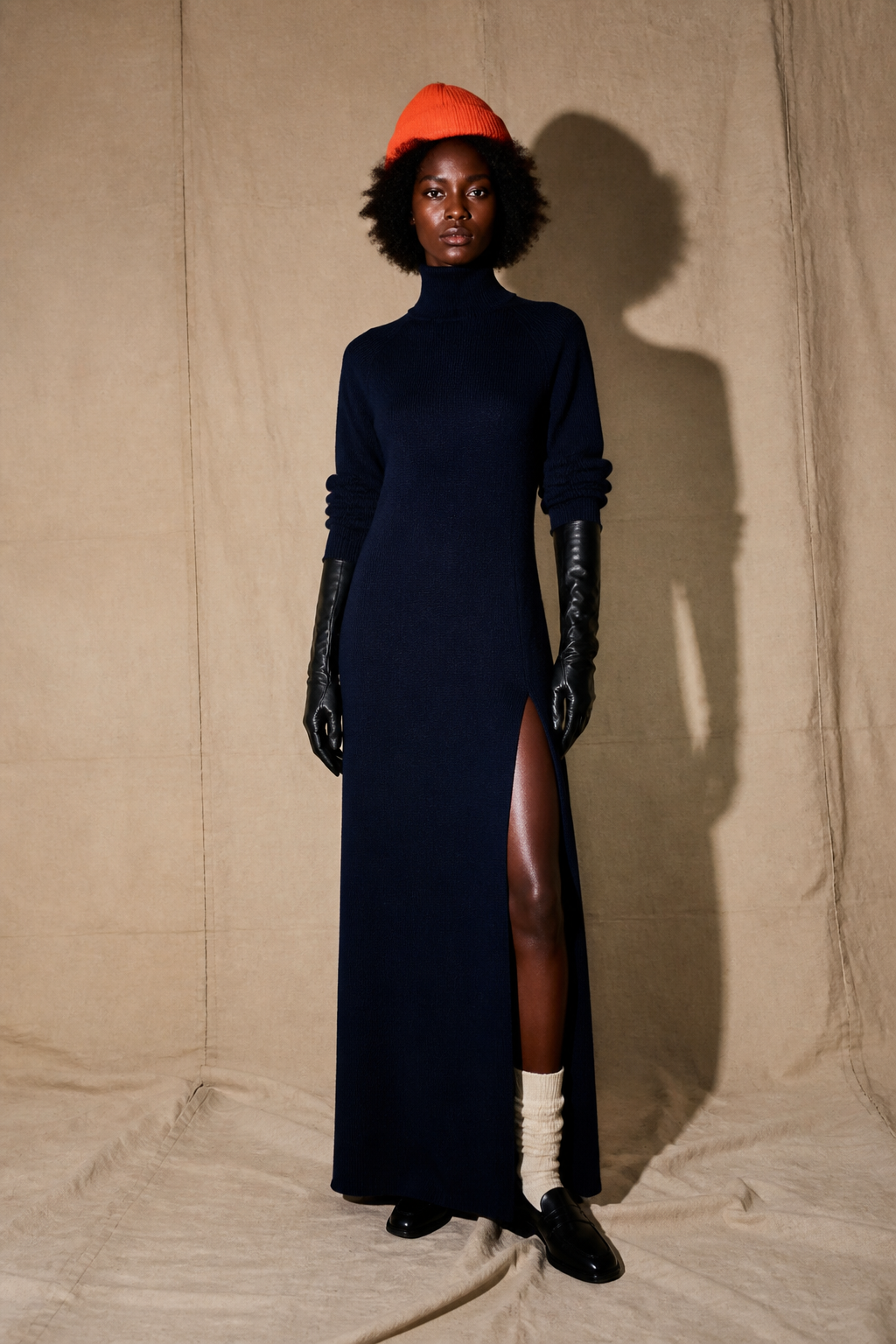 Look 04 — the column rollneck